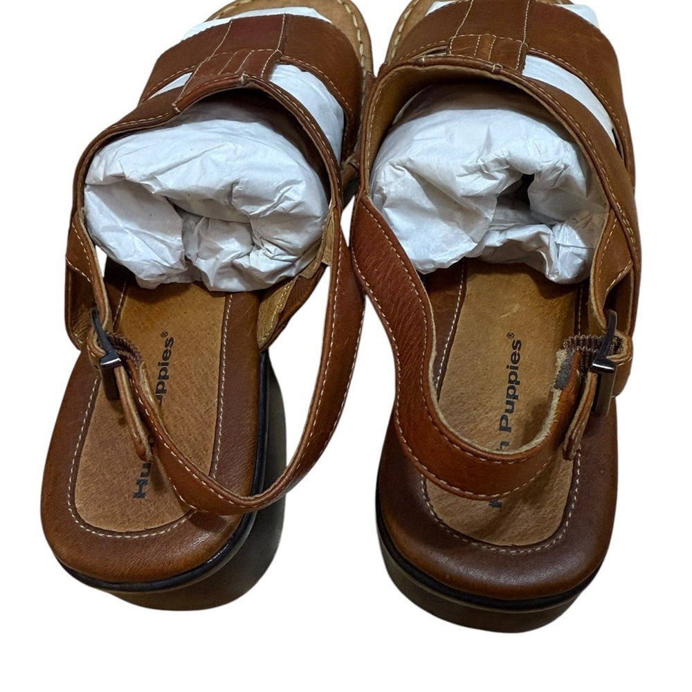 Hush Puppies Brown Leather Sandals - Picture 5 of 13
